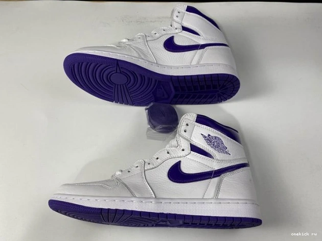 Rep Onekick CD0461-151 JORDAN COURT RETRO HIGH 1 PURPLE AIR 0523